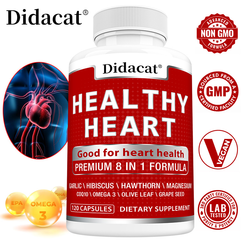 Health Wellness Energy - Heart Health Capsules with CoQ10 Omega-3
