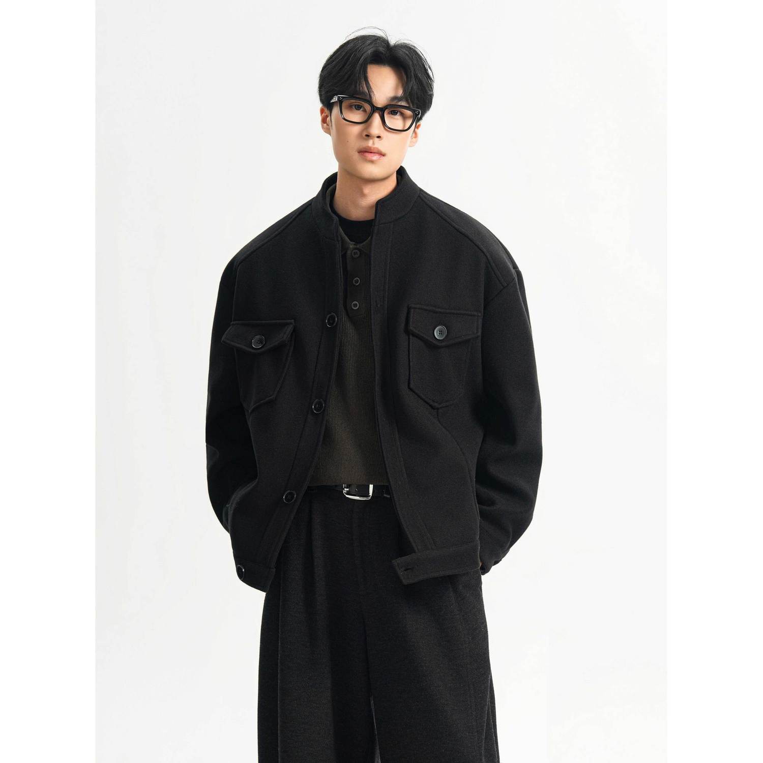 Wool Blend Jacket Man Green He - Health Wellness Gym review and price