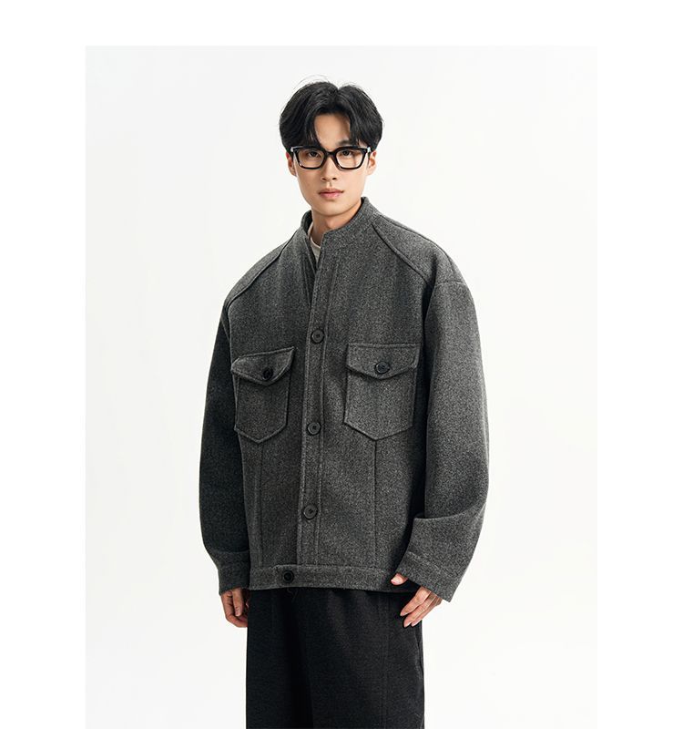 Wool Blend Jacket Man Green He - Health Wellness Gym review and price