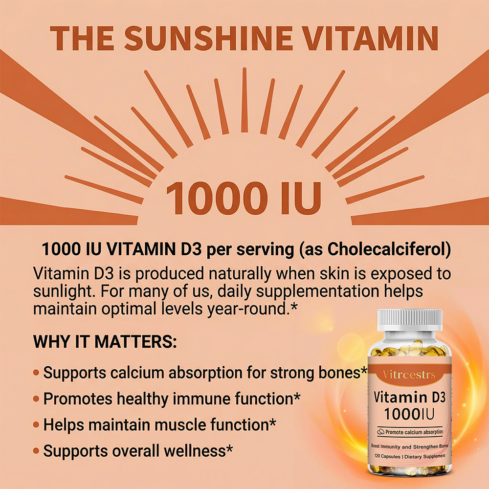 Vitamin D3 1000 IU Capsules, S - Health Wellness Day review and price