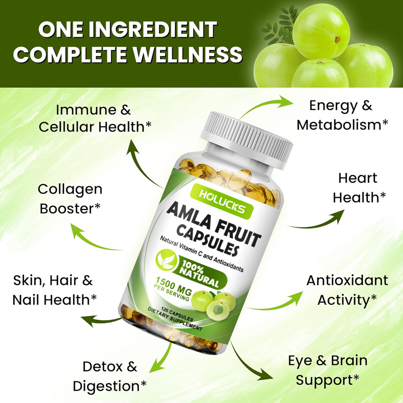 HOLUCKS Amla Fruit Extract Cap - Health Wellness Energy review and price