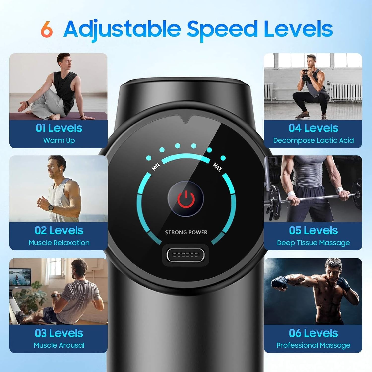 New Deep Tissue Massage Gun Po - Health Wellness Fitness review and price