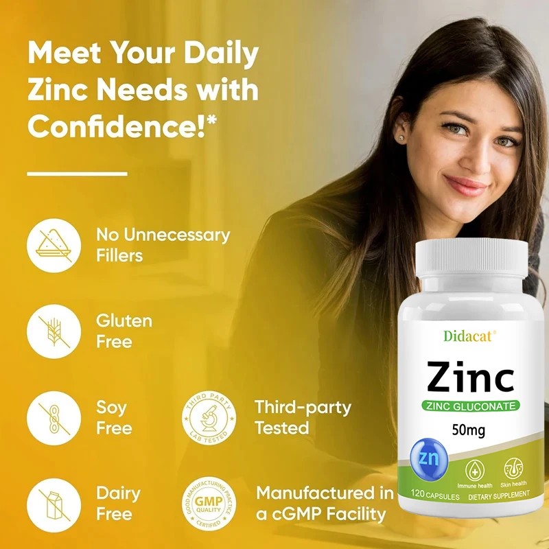 Zinc 50 Mg - with Zinc Glucona - Health Wellness Day review and price